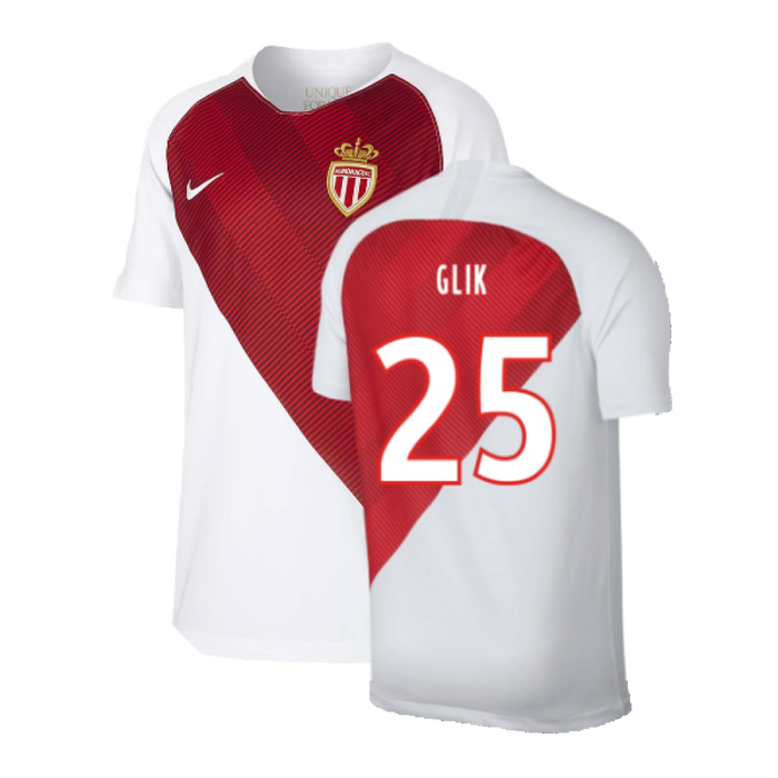 Monaco 2018-19 Home Shirt (S) (Excellent) (Glik 25)