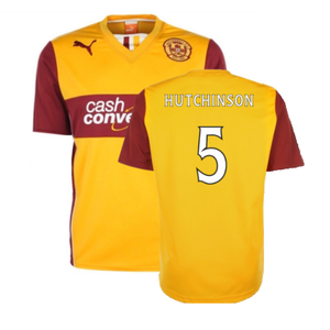 Motherwell 2013-14 Home Shirt (M) (Mint) (Hutchinson 5)_0