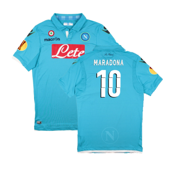 Napoli 2014-15 European Home Shirt (XL) (Excellent) (MARADONA 10)