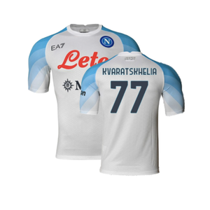 Napoli 2022-2023 Away Player Issue Shirt (XL) (Very Good) (Kvaratskhelia 77)_0