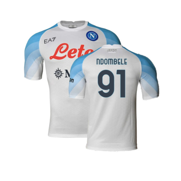 Napoli 2022-2023 Away Player Issue Shirt (XL) (Very Good) (Ndombele 91)