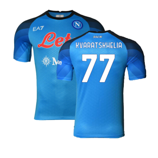 Napoli 2022-23 Player Issue Home Shirt (3XL) (Kvaratskhelia 77) (Excellent)_0