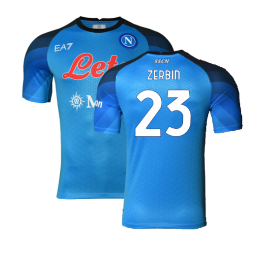 Napoli 2022-23 Player Issue Home Shirt (3XL) (Zerbin 23) (Excellent)_0