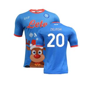 Napoli 2022-23 Special Edition Christmas Shirt (S) (Excellent) (Zielinski 20)_0