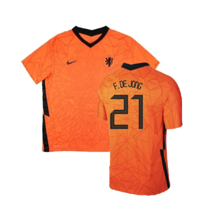 Netherlands 2020-22 Home Shirt (XXL) (Very Good) (F. DE JONG 21)