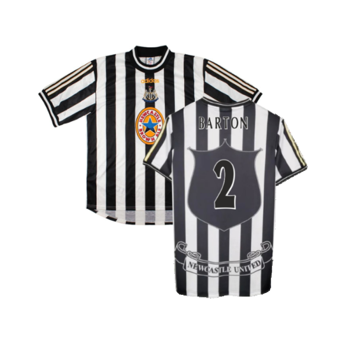 Newcastle United 1997-99 Home Shirt (XL) (Excellent) (Barton 2)