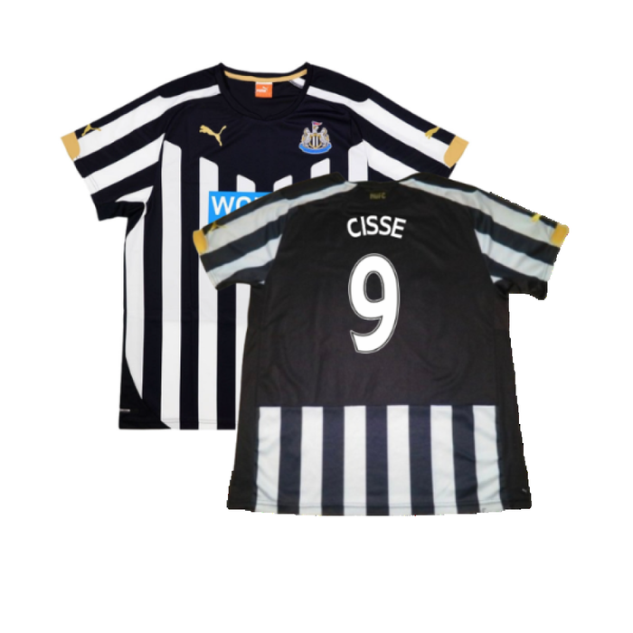 Newcastle United 2014-15 Home Shirt (L) (Good) (Cisse 9)