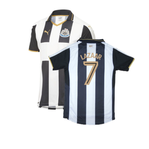 Newcastle United 2016-17 Sponsorless Home Shirt (M) (Excellent) (Lazaar 7)_0