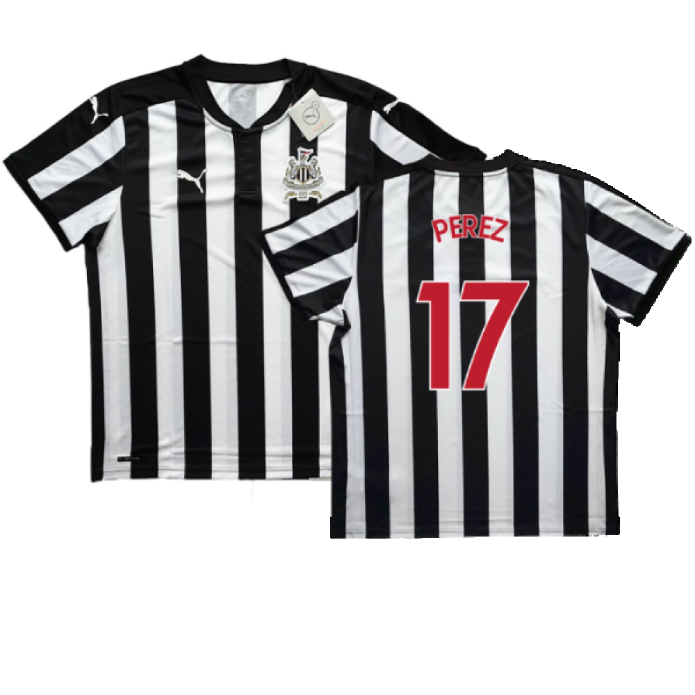 Newcastle United 2017-18 Home Shirt (Sponserless) (XL) (BNWT) (Perez 17)_0