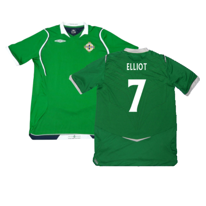 Northern Ireland 2008-09 Home Shirt (L) (Very Good) (Elliot 7)