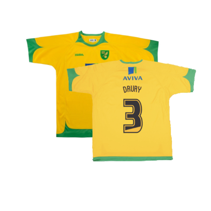 Norwich 2008-2010 Home Shirt (Good) (Drury 3)