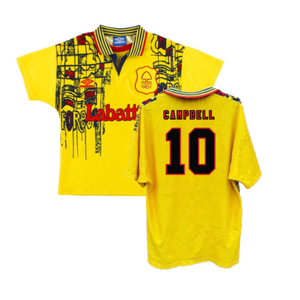 Nottingham Forest 1995-97 Away Shirt (XXL) (Excellent) (Campbell 10)_0