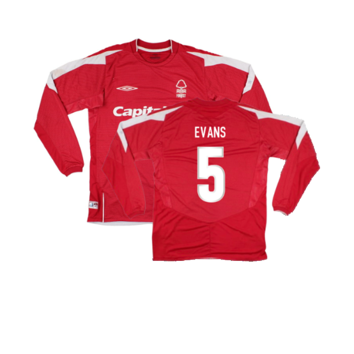 Nottingham Forest 2004-05 Long Sleeve Home Shirt (S) (Excellent) (Evans 5)