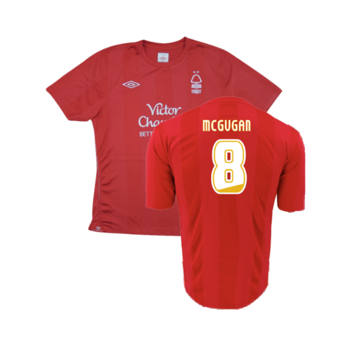 Nottingham Forest 2010-11 Home Shirt (Excellent) (MCGUGAN 8)