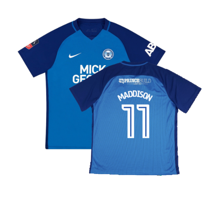 Peterborough United 2017-18 Home Shirt (M) (Excellent) (Maddison 11)