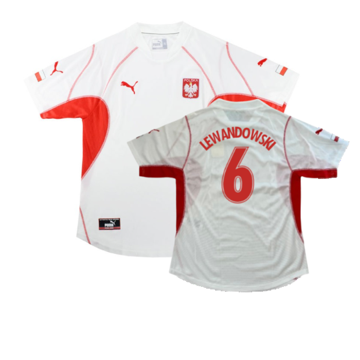 Poland 2002-03 Home Shirt (XL) (Good) (Lewandowski 6)