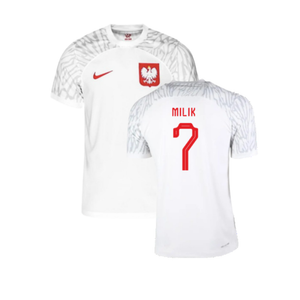 Poland 2022-23 Home Shirt (XLB (7-8y)) (Excellent) (Milik 7)_0