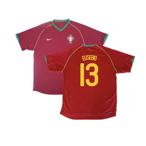 Portugal 2006-08 Home Shirt (XL) (Excellent) (EUSEBIO 13)_0