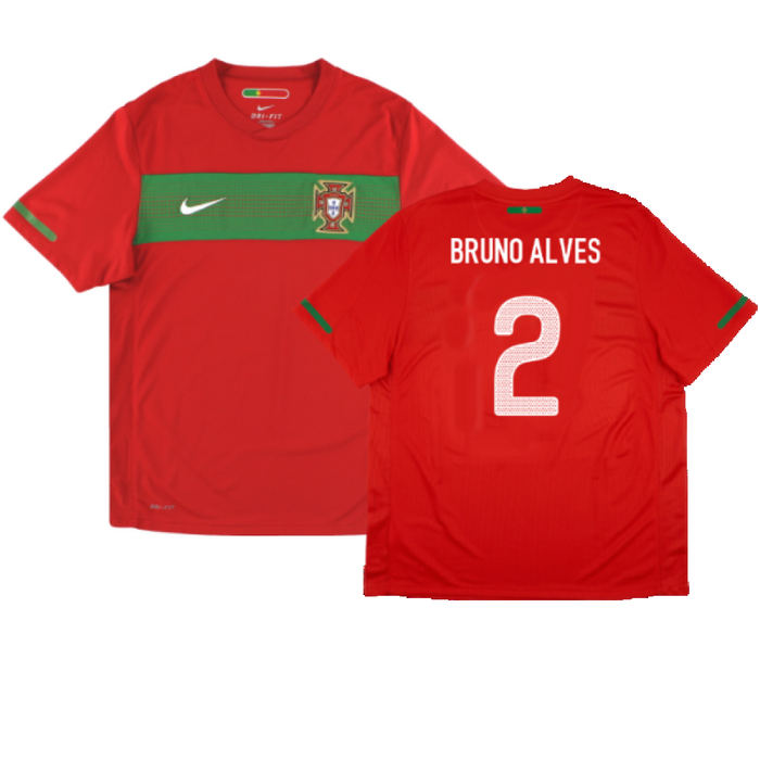 Portugal 2010-11 Home Shirt (XL) (Excellent) (Bruno Alves 2)