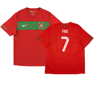 Portugal 2010-11 Home Shirt (XL) (Excellent) (Figo 7)_0