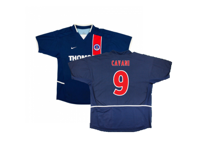 PSG 2002-03 Home Shirt (Very Good) (Cavani 9)