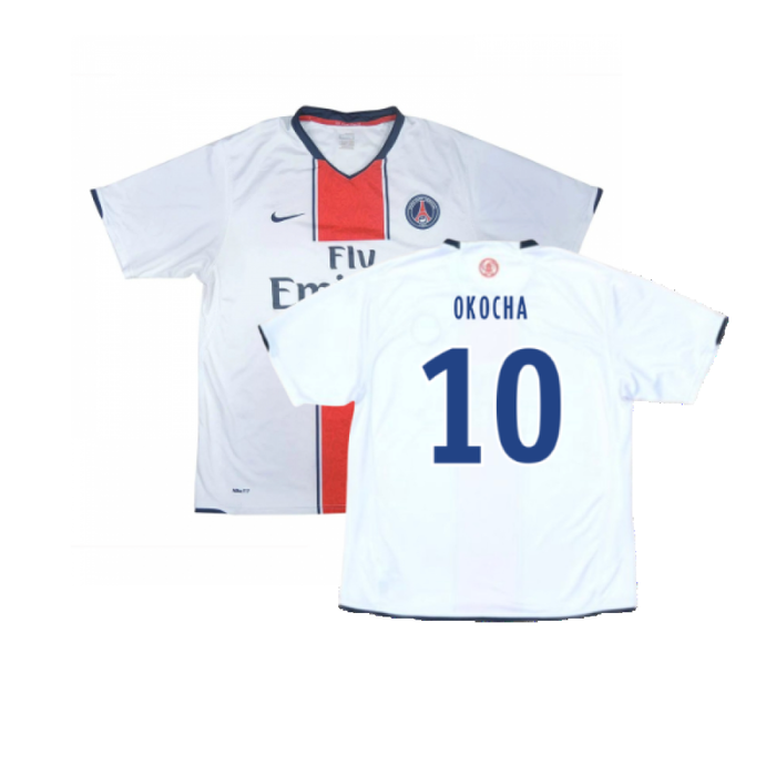 PSG 2007-08 Away Shirt (L) (Fair) (Okocha 10)