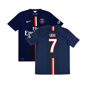 PSG 2014-15 Home Shirt (L) (Good) (Lucas 7)_0