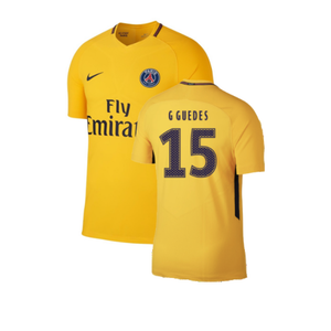 PSG 2017-18 Away Shirt (S) (Fair) (G Guedes 15)_0