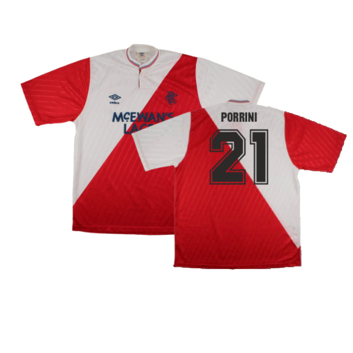 Rangers 1987-88 Away Shirt (L) (Excellent) (Porrini 21)