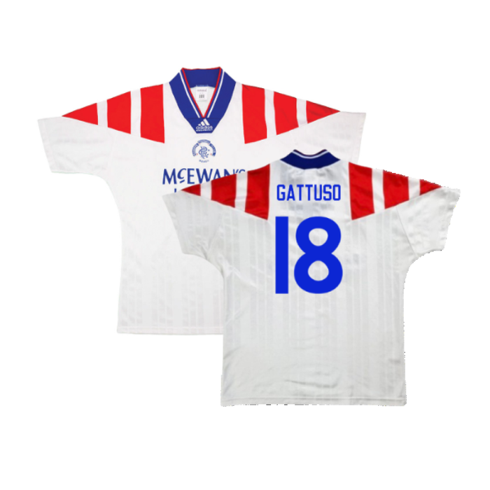 Rangers 1992-93 Away Shirt (M) (Excellent) (GATTUSO 18)