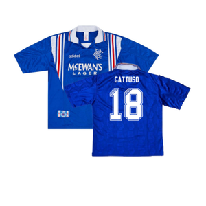 Rangers 1996-97 Home Shirt (XL) (Very Good) (GATTUSO 18)_0