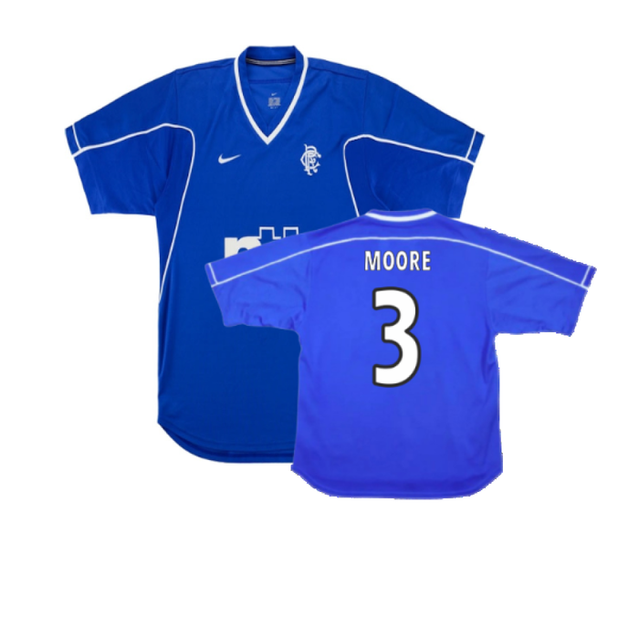 Rangers 1999-01 Home Shirt (M) (Excellent) (Moore 3)