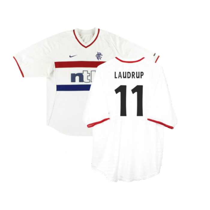 Rangers 2000-01 Away Shirt (XL Boys) (Good) (LAUDRUP 11)