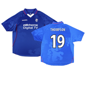 Rangers 2002-2003 Home Shirt (S) (Excellent) (Thompson 19)_0