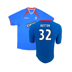 Rangers 2003-2004 Home Shirt (XXL) (Excellent) (Hutton 32)_0