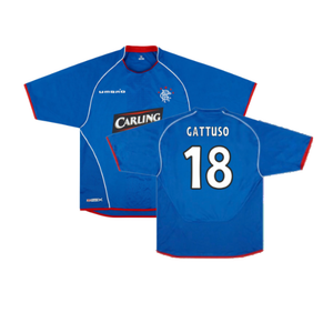 Rangers 2005-06 Home Shirt (XL) (Very Good) (GATTUSO 18)_0