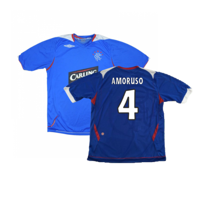 Rangers 2006-07 Home Shirt (Good) (AMORUSO 4)