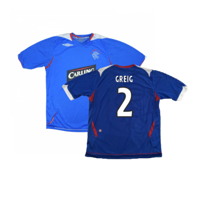 Rangers 2006-07 Home Shirt (Good) (GREIG 2)