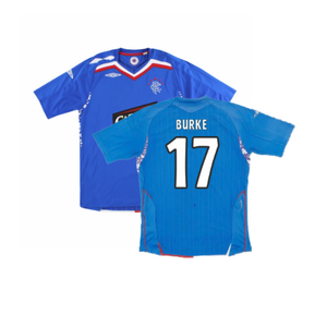 Rangers 2007-08 Home Shirt (Excellent) (Burke 17)_0