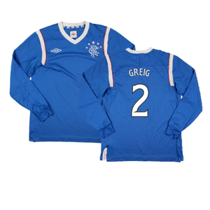 Rangers 2011-12 Home Long Sleeve Shirt (Sponsorless) (S) (Good) (Greig 2)_0