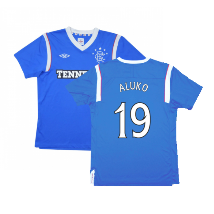 Rangers 2011-12 Home Shirt (M) (Excellent) (Aluko 19)