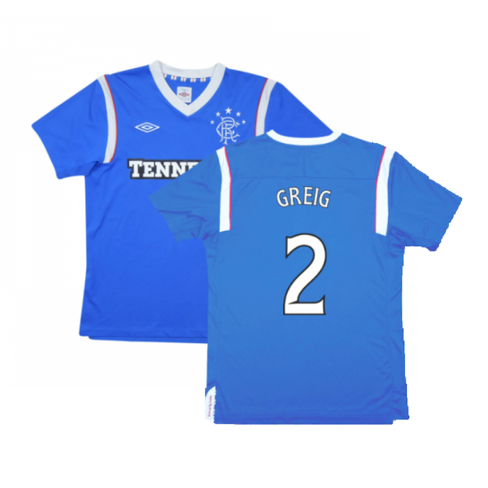 Rangers 2011-12 Home Shirt (M) (Excellent) (Greig 2)