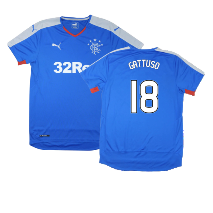 Rangers 2015-16 Home Shirt (S) (Excellent) (GATTUSO 18)