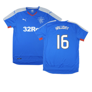 Rangers 2015-16 Home Shirt (S) (Excellent) (Halliday 16)_0