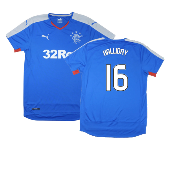 Rangers 2015-16 Home Shirt (S) (Excellent) (Halliday 16)