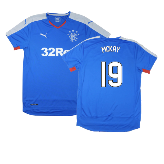 Rangers 2015-16 Home Shirt (S) (Excellent) (McKay 19)