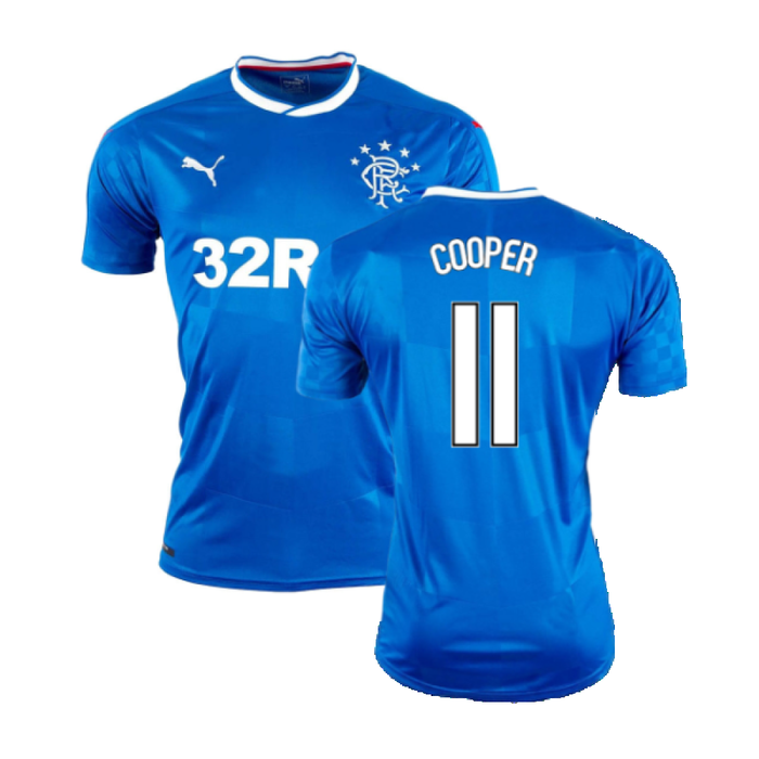 Rangers 2016-17 Home Shirt (XL) (Mint) (Cooper 11)