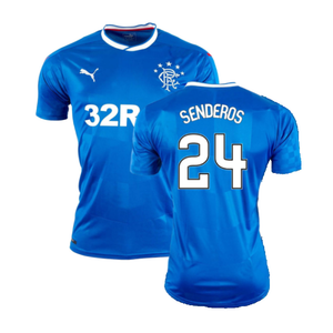 Rangers 2016-18 Home Shirt (XL) (Mint) (Senderos 24)_0