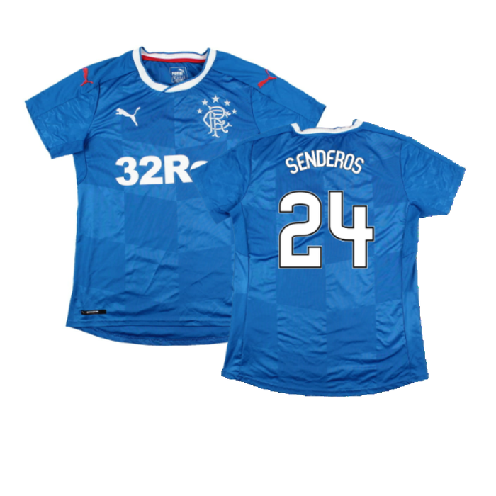 Rangers 2016-18 Women\\\'s Home Shirt (Ladies 12) (Excellent) (Senderos 24)