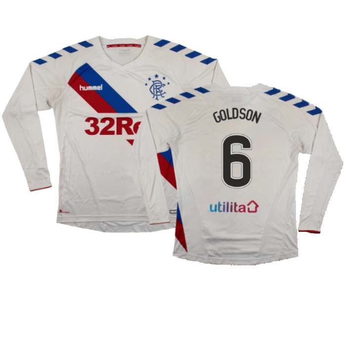 Rangers 2018-19 Long Sleeve Away Shirt (XS) (Excellent) (GOLDSON 6)